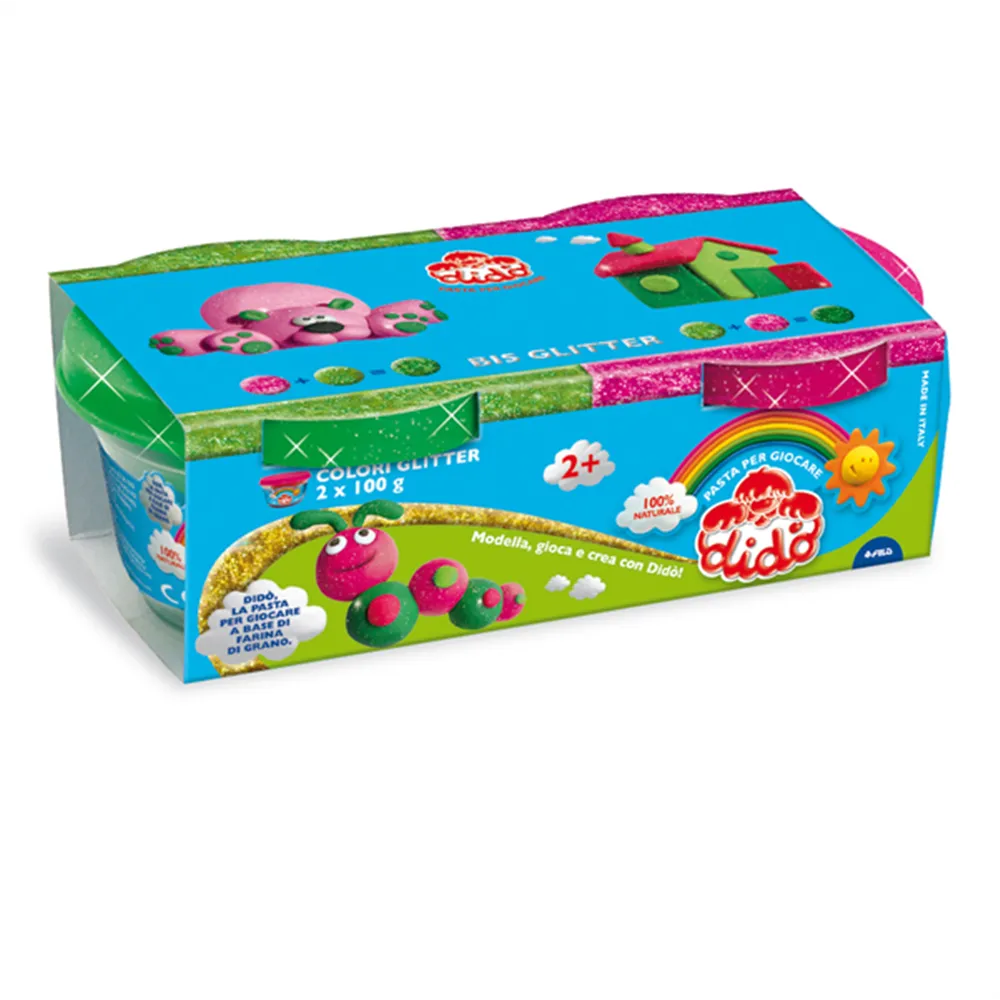 Didò Glitter Fila - 100 g - 396702 (Magenta e Verde Conf. 2)