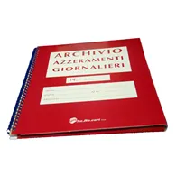 Cartella Azzeramenti Giornalieri Sabacart - per Rotoli da 57 mm - 13 Pagine - 21x29,7 cm - C6MAZZ