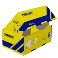 Scatola Automontante Postal Box L Blasetti - 40x27x17 cm - 0423 (Giallo e Blu)