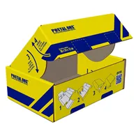 Scatola Automontante Postal Box M Blasetti - 36x24x12 cm - 0422 (Giallo e Blu)
