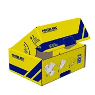 Scatola Automontante Postal Box S Blasetti - 26x19x10 cm - 0421 (Giallo e Blu)