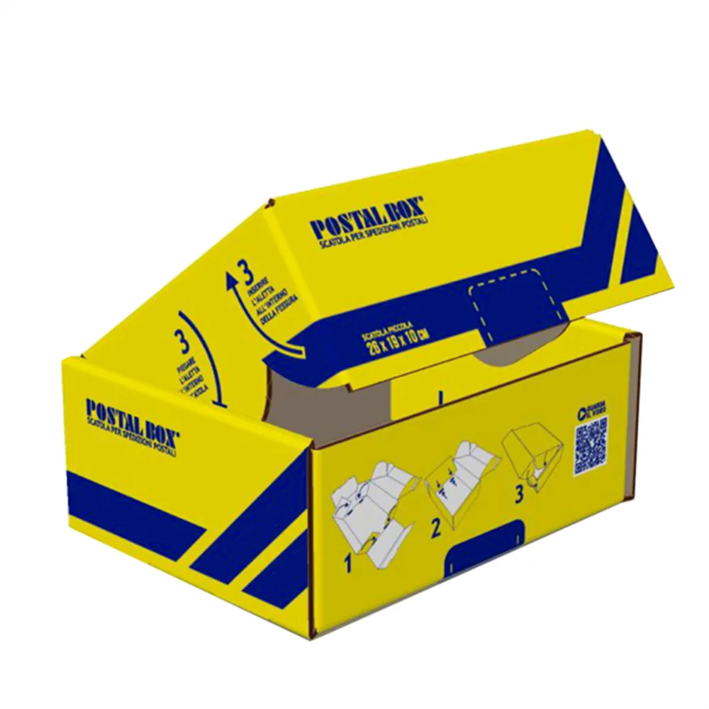 Scatola Automontante Postal Box S Blasetti - 26x19x10 cm - 0421 (Giallo e Blu)