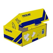 Scatola Automontante Postal Box XL Blasetti - 48x30x21 cm - 0428 (Giallo e Blu)