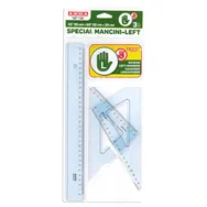 Riga e Squadre per Mancini Arda - 30 cm e 45/60 Gradi - 70420MAN (Trasparente Conf. 3)