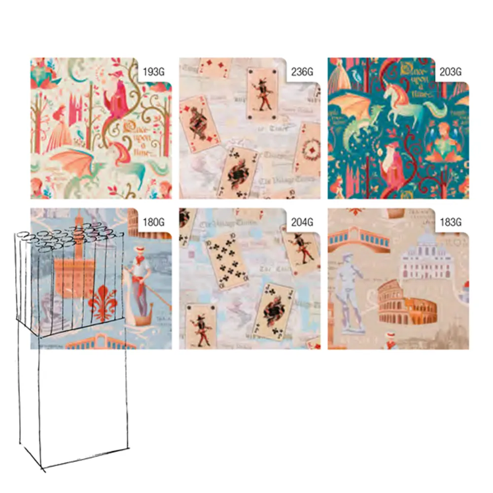 Carta Regalo in Rotoli Rex Sadoch - 70x200 cm - RC3J105G (Assortiti Vintage Conf. 50)