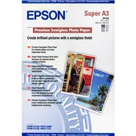 Carta Fotografica Premium Epson S041328 - A3+ - 255 g - Semi Lucida - C13S041328 (Conf. 20)