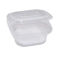 Vaschetta in PP per Alimenti Europack - con Coperchio - 15,5x15,5x5,7 cm - 48411072 (Trasparente Conf. 50)