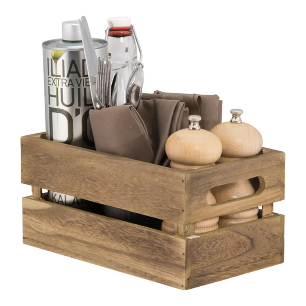 Cassetta Portamenù in Legno con Lavagna Securit - 21x33x24,2 cm - CAD-VIN (Marrone)