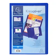 Cartella di Presentazione Kreacover Exacompta - 2 Alette - A4 - 43502E (Blu)