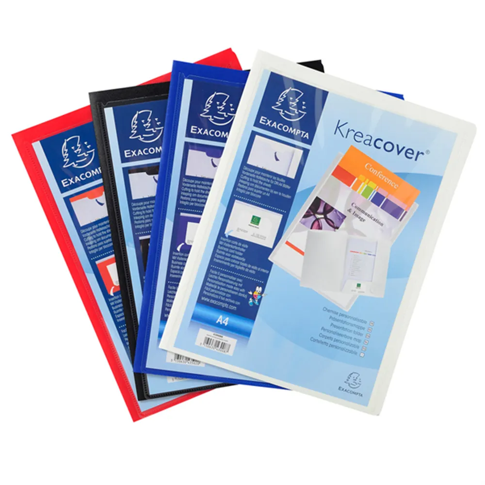Cartella di Presentazione Kreacover Exacompta - 2 Alette - A4 - 43500E (Assortiti Conf. 10)
