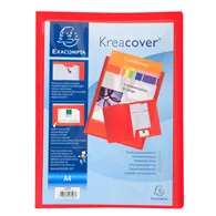 Cartella di Presentazione Kreacover Exacompta - 2 Alette - A4 - 43503E (Rosso)