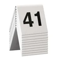 Set Segnaposto Securit - Numeri da 41 a 50 - TN-41-50-WT (Conf. 10)