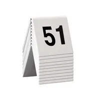 Set Segnaposto Securit - Numeri da 51 a 60 - TN-51-60-WT (Conf. 10)