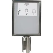 Display A4 per Colonnine Separacode Securit - RS-SIGN-A4-PS (Acciaio)