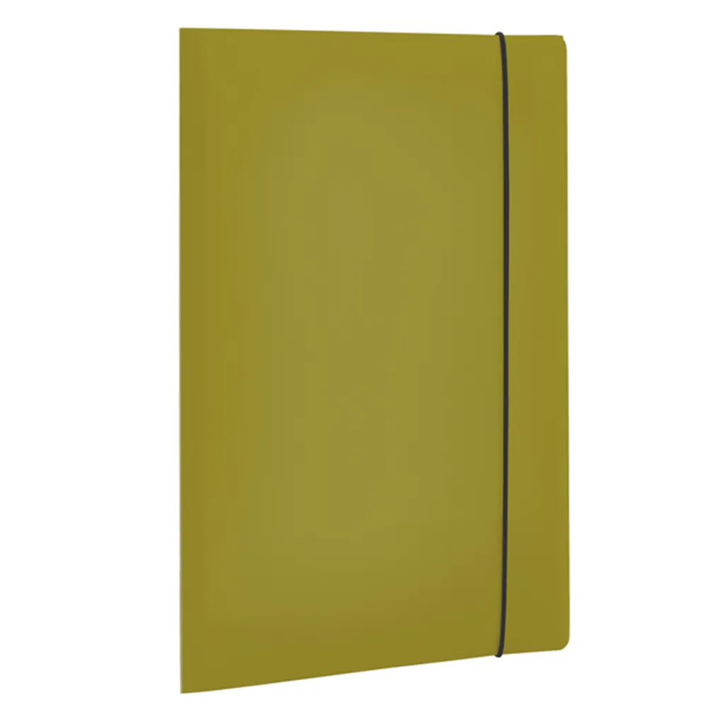 Cartellina 3 Lembi con Elastico in PPL Holos Fellowes - 25x35 cm - 100102105 (Verde)