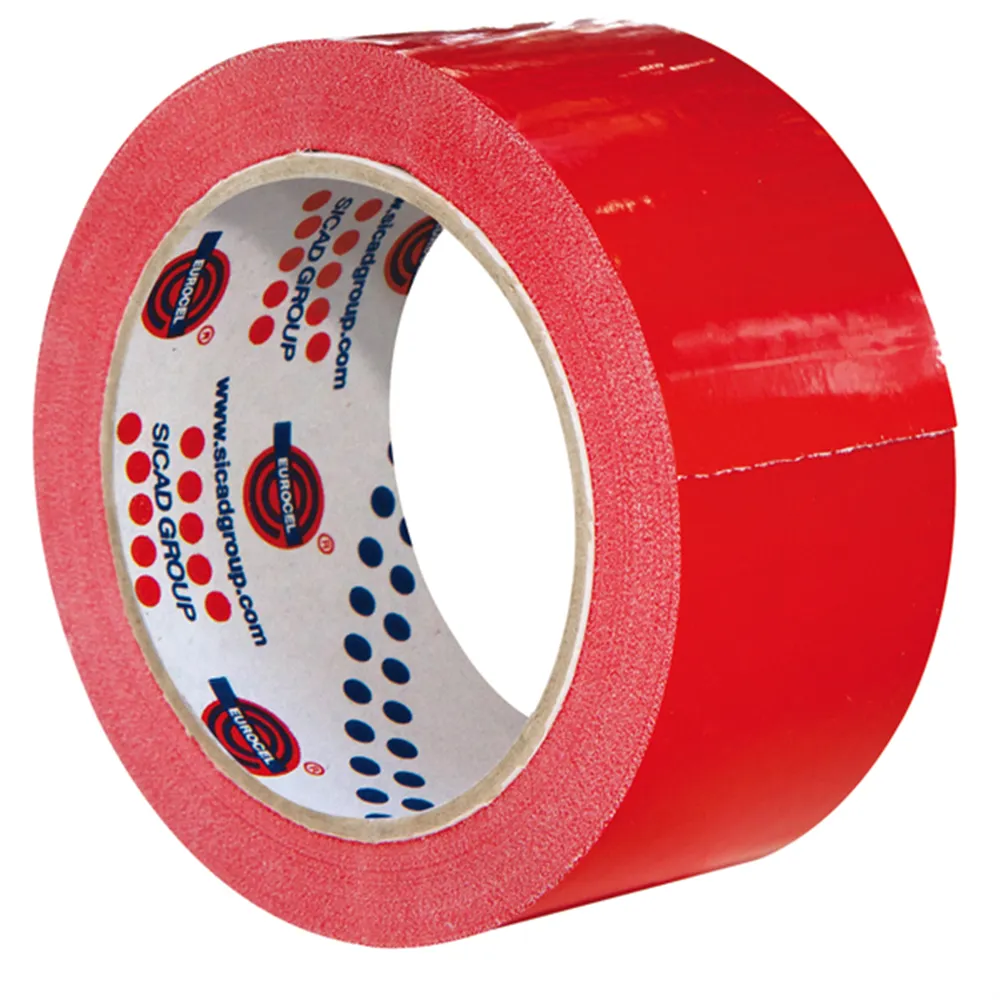 Nastro Adesivo in PVC 350 Eurocel - 50 mm x 66 m - 000401366 (Rosso Conf. 6)