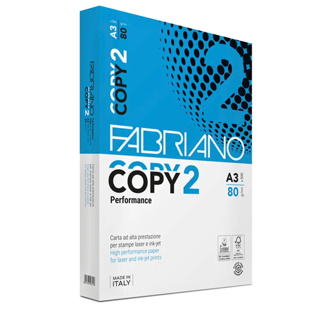 Carta Copy 2 Fabriano - A3 - 80 g - COPY2-A3 (Risma 500)