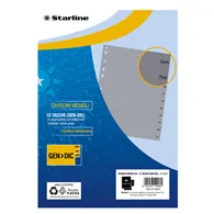 Intercalare Mensile in PPL Starline - A4 - 12 Tacche - 2000015C5 (Grigio)