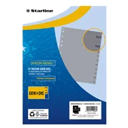 Intercalare Mensile in PPL Starline - A4 - 12 Tacche - 2000015C5 (Grigio)