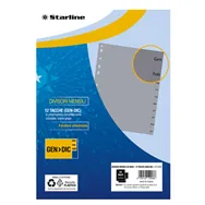 Intercalare Mensile in PPL Starline - A4 Maxi - 12 Tacche - 2000019C5 (Grigio)