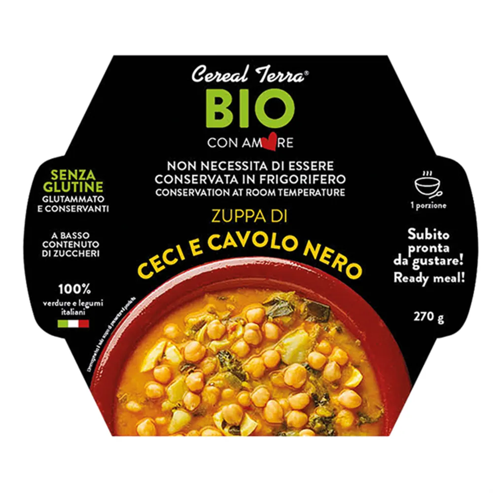 Zuppa di Ceci e Cavolo Nero Cereal Terra - 300 ml - 0039725 (Conf. 6)