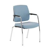 Sedia da Attesa Absolute Unisit - con Braccioli - AS4G/LC (Celeste)