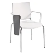 Sedia da Attesa Atenea Unisit - con Tavoletta e Braccioli - ATBRT/BI (Bianco)