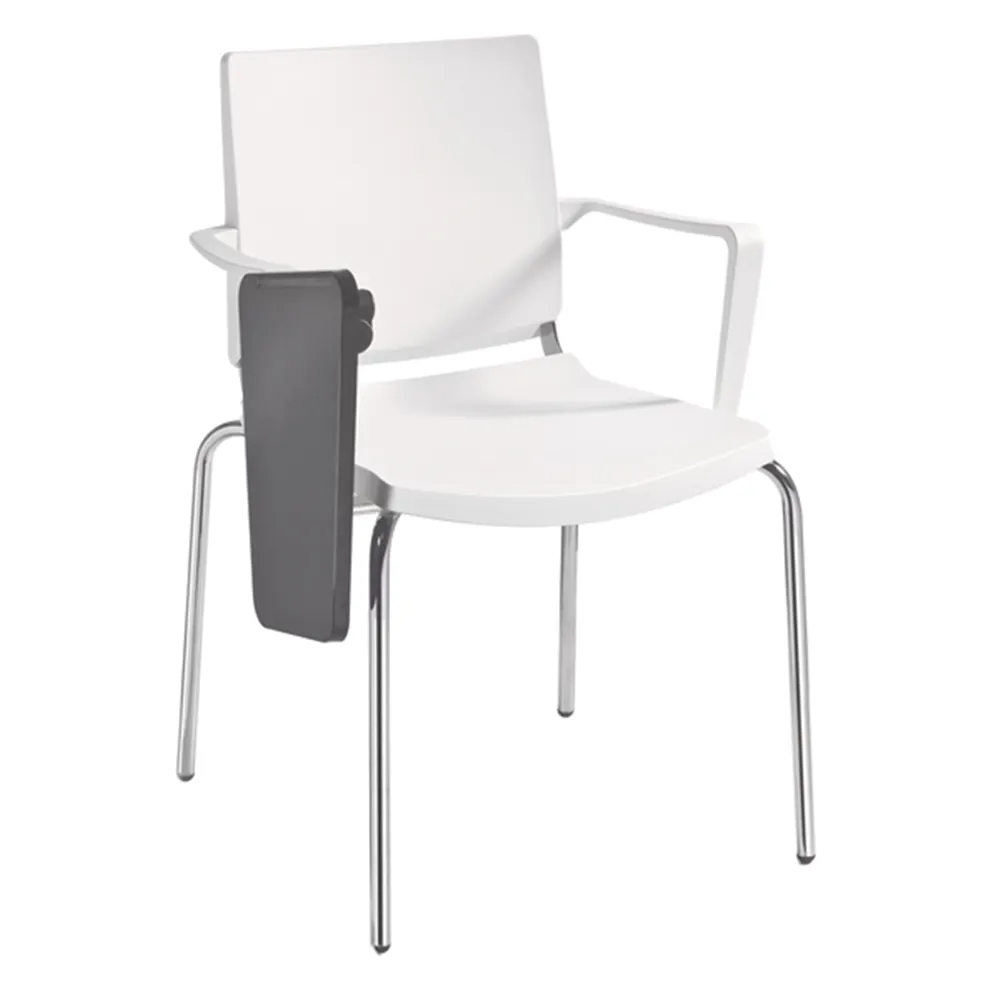 Sedia da Attesa Atenea Unisit - con Tavoletta e Braccioli - ATBRT/BI (Bianco)