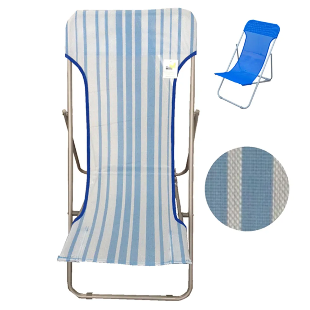 Sedia a Sdraio Beach Garden Friend - S1622044 (Bianco e Azzurro)