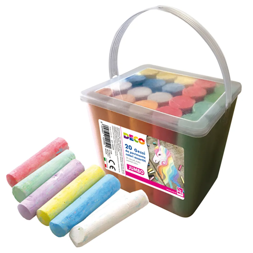 Gessi da Pavimento Deco CWR - 10x2,5x2,2 cm - 12059 (Assortiti Conf. 20) Gessi da Pavimento Deco CWR - 10x2,5x2,2 cm - 12059 (Assortiti Conf. 20)