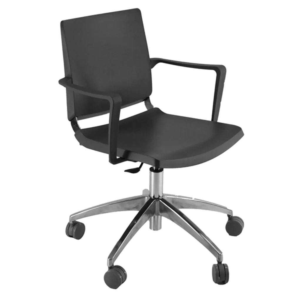 Sedia da Attesa Atenea Unisit - con Braccioli - ATGBR/NE (Nero)