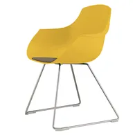 Sedia da Attesa Goa Gos Unisit - Polipropilene - GOS/GI (Giallo)