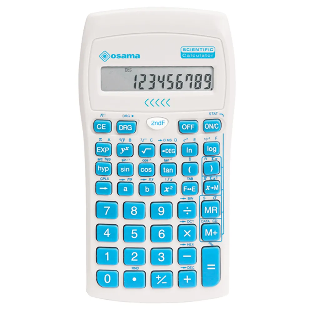 Calcolatrice Scientifica OS 134/10 BeColor Osama - 84019130 (Bianco e Azzurro) Calcolatrice Scientifica OS 134/10 BeColor Osama - 84019130 (Bianco e Azzurro)