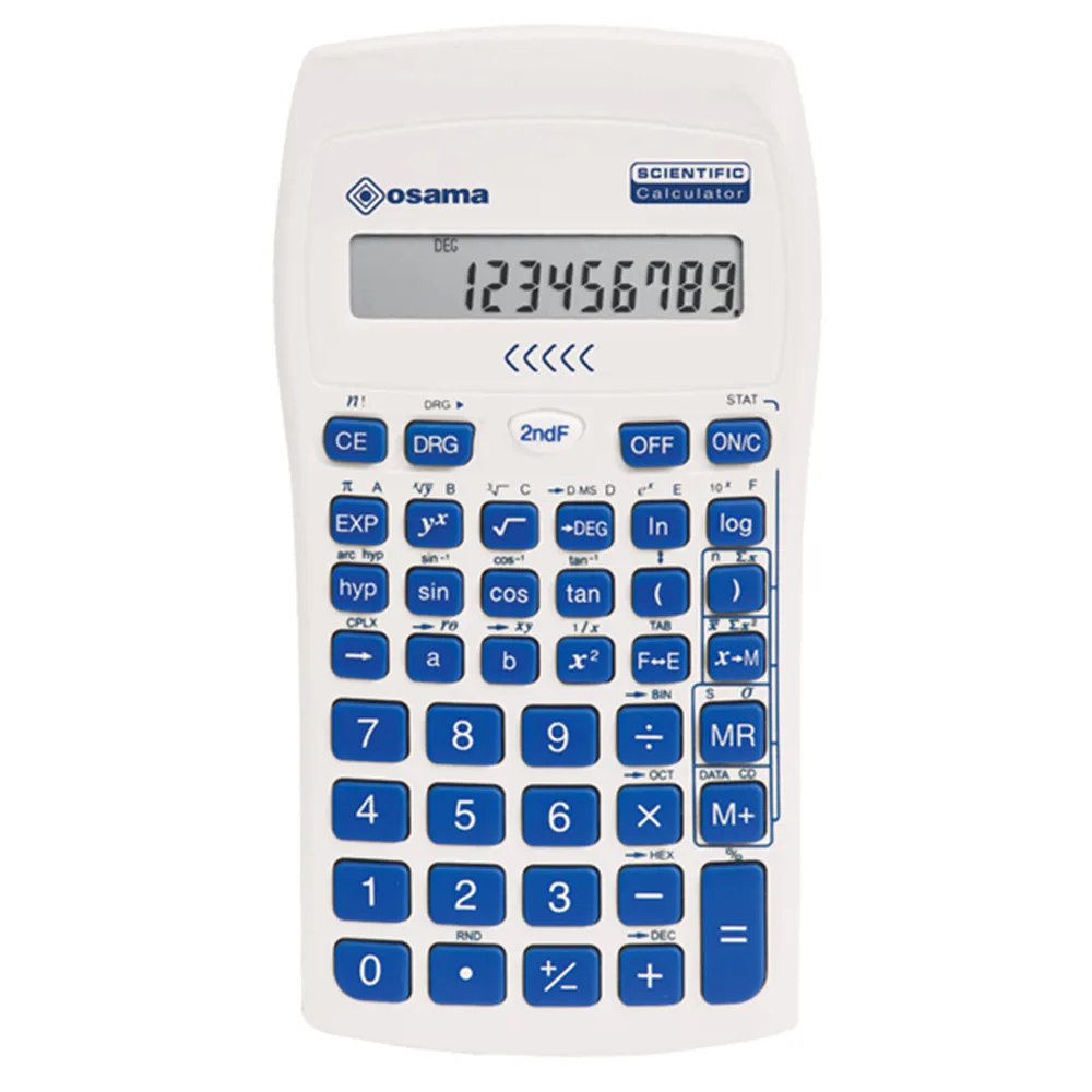 Calcolatrice Scientifica OS 134/10 BeColor Osama - 84019079 (Bianco e Blu) Calcolatrice Scientifica OS 134/10 BeColor Osama - 84019079 (Bianco e Blu)