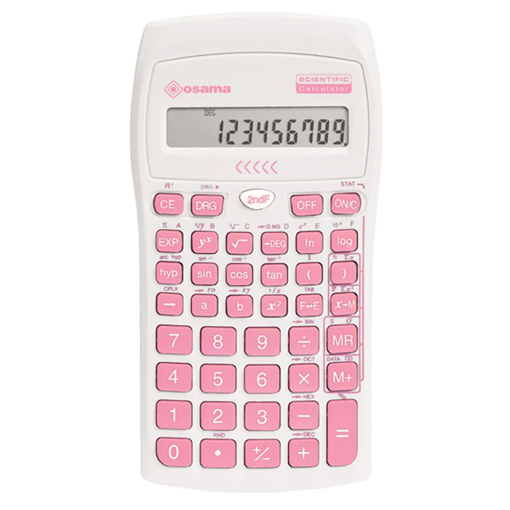 Calcolatrice Scientifica OS 134/10 BeColor Osama - 84019161 (Bianco e Rosa) Calcolatrice Scientifica OS 134/10 BeColor Osama - 84019161 (Bianco e Rosa)