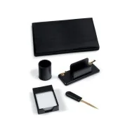 Set Scrivania in Similpelle Niji - 35x50 cm - 119-M (Marrone)