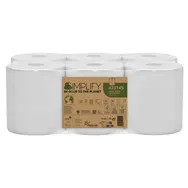 Asciugamani in Rotolo Centrefeed Simplify Papernet - 2 Veli - 450 Strappi - 423145 (Bianco Conf. 6)