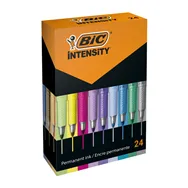 Marcatore Permanente Intensity Bic - Punta Tonda - Fine - 992731 (Assortiti Conf. 24)