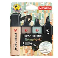 Evidenziatore Boss Nature Colors Stabilo - 2-5 mm - 70/4-2-5 (Assortiti Conf. 4)