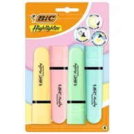 Evidenziatore Flat Bic - 1,2-4,6 mm - 517953 (Assortiti Pastel Conf. 4)