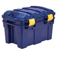 Baule Multiuso con Coperchio Bankers Box Fellowes - 39x59x33 cm - 40 Litri - 100135776 (Blu e Giallo)