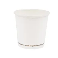 Bicchiere in Carta SignorBio - 100 ml - PGC001BIO50C (Bianco Conf. 50)