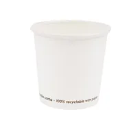 Bicchiere in Carta SignorBio - 100 ml - PGC001BIO50C (Bianco Conf. 50)