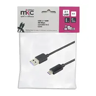 Cavo USB 2.0 MKC - da USB-A a USB-C - 0,5 m - 486611200 (Nero)