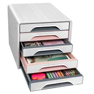 Cassettiera Smoove 7-111 Mineral CEP - 36x28,8x27,1 cm - 5 Cassetti - 1071111681 (Multicolor)