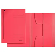 Cartellina in Cartoncino Leitz - 3 Lembi - 24,3x34 cm - 430 g - 39220225 (Rosso Conf. 25)