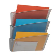 Portadocumenti da Parete Mesh Alba - 3 Vaschette - 24x32 cm - MESHFILE/M (Argento)