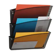 Portadocumenti da Parete Mesh Alba - 3 Vaschette - 24x32 cm - MESHFILE/N (Nero)
