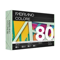 Carta Colorata Colore Fabriano - A4 - 80 g - 75521297 (Verde Chiaro Tenue Conf. 500)