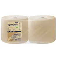 Bobina Asciugatutto EcoNatural Lucart - 3 Veli - 800 Strappi - 851217T (Naturale Conf. 2)